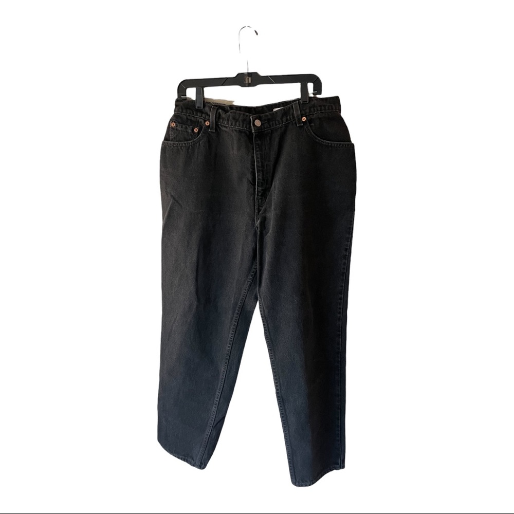 Womens Levi 550 Black Denim Jeans